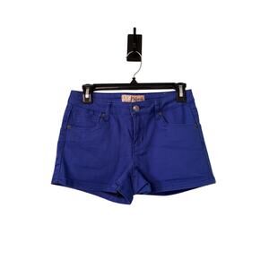 Hybrid & Company Juniors 5 Royal Blue Butt lifting Denim Shorts 27” Waist